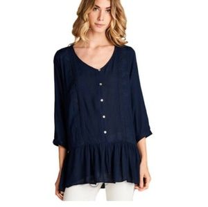 Anthropologie Ruffle Tunic